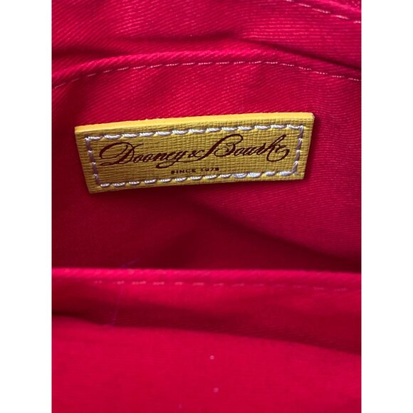 Dooney & Bourke Zip Zip Dome Satchel Sunflower Stripe Coated Canvas Purse - Picture 10 of 16